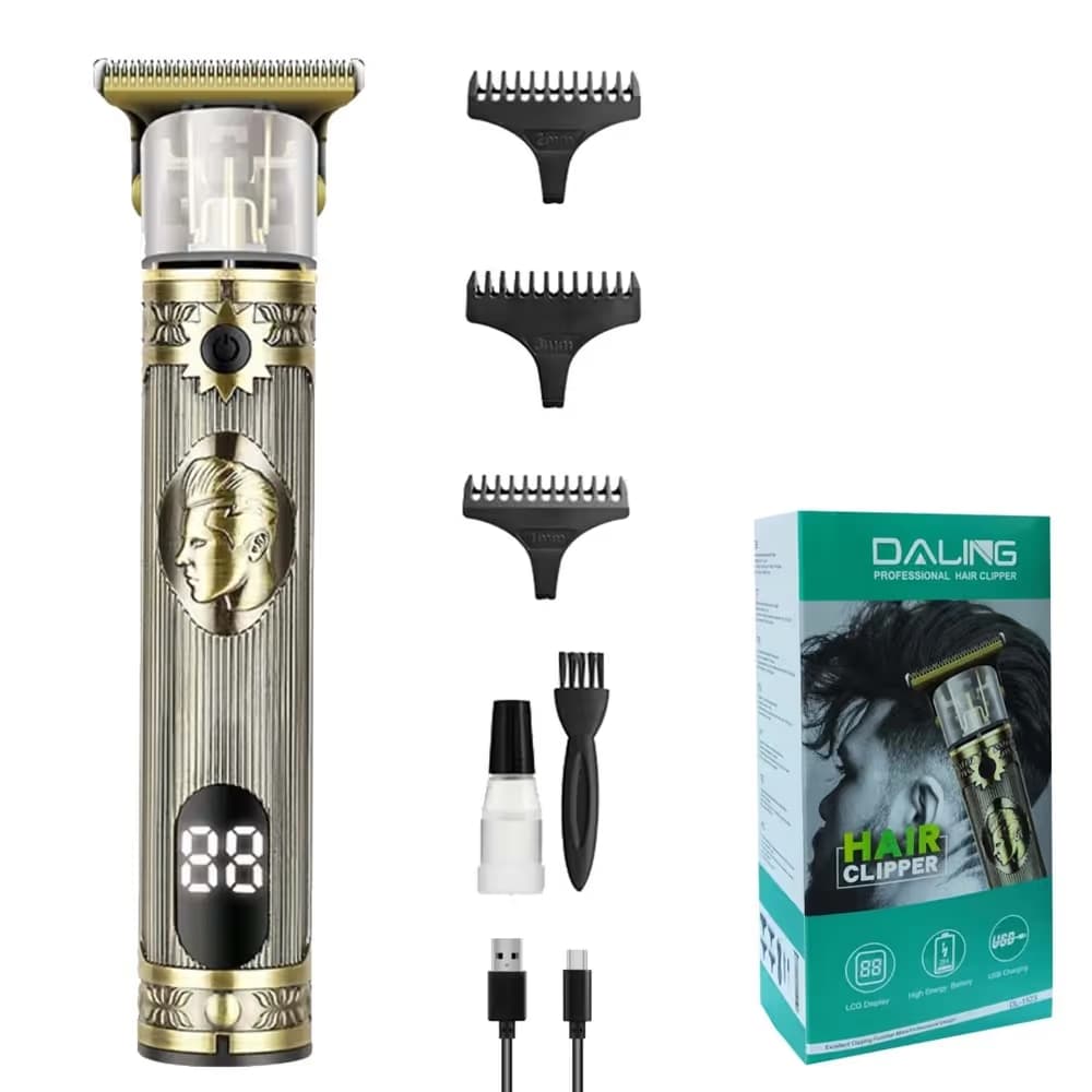 Tondeuse Cheveux Métallique Daling Avec Led