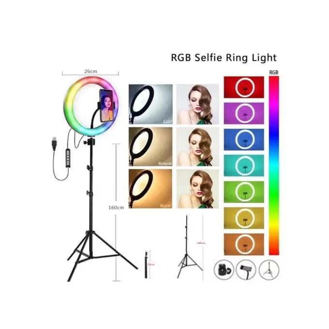 RGB LED Soft Ring light MJ36 2