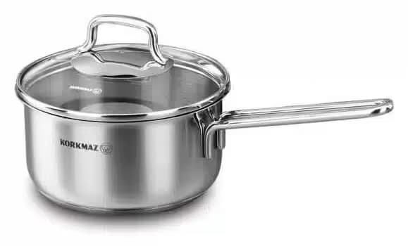 Casserole PERLA Korkmaz 16 x 8 cm 1.6L - Inox