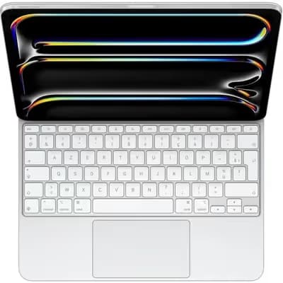 Apple - Clavier Magic Keyboard pour iPad Pro 11" (M4) - Blanc