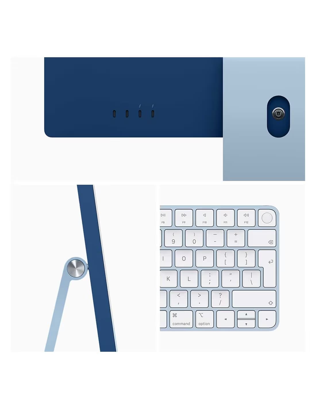 iMac  24" Retina 4.5K puce Apple M3 8C GPU 256GO SSD-Bleu 3