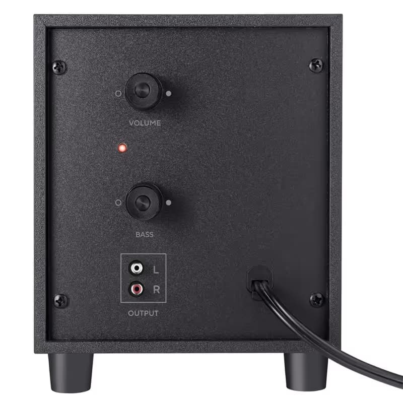 Haut Parleur de Caisson de Bases Filaire Trust Avora 2.1  - Noir 4