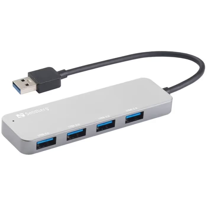 Hub USB SANDBERG USB 3.0 4 Port - Silver