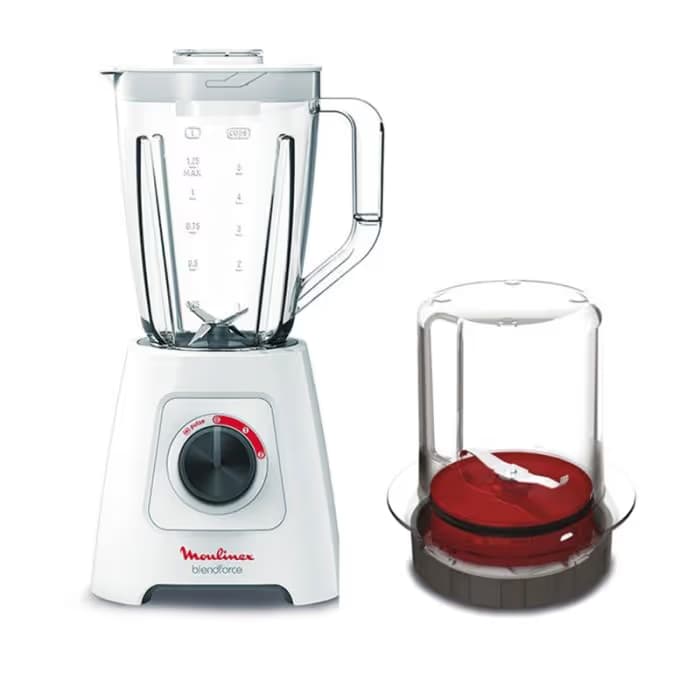 Blender MOULINEX LM422125 600 Watts + Moulin - Blanc