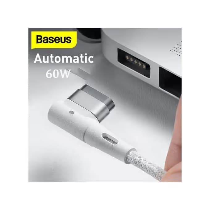 Câble de charge magnétique 60W Type-C Vers Ports en forme de L - Compatible Apple MacBook 3