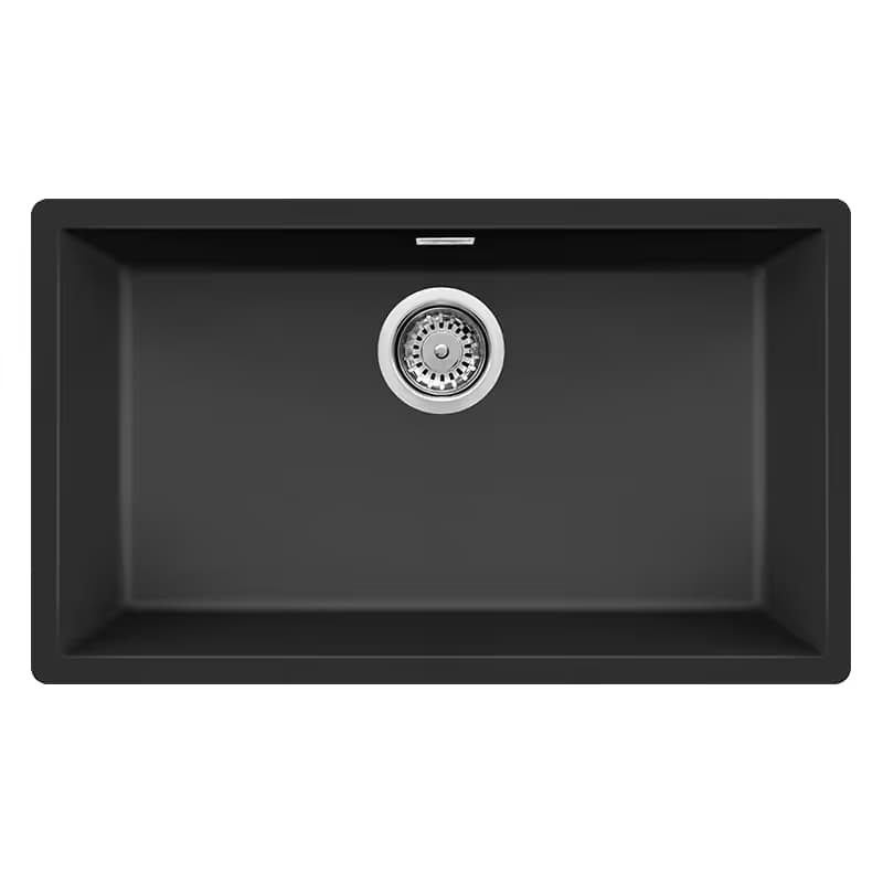 Évier De Cuisine Encastrable FOCUS SMILE.76B - Noir