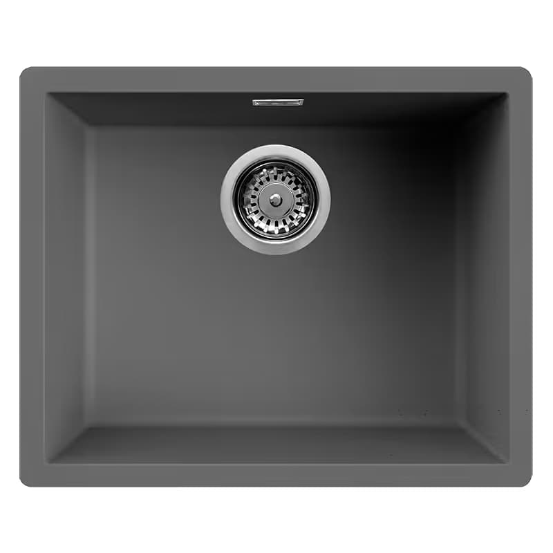 Évier De Cuisine Encastrable FOCUS SMILE.56G 1 Bac - Gris