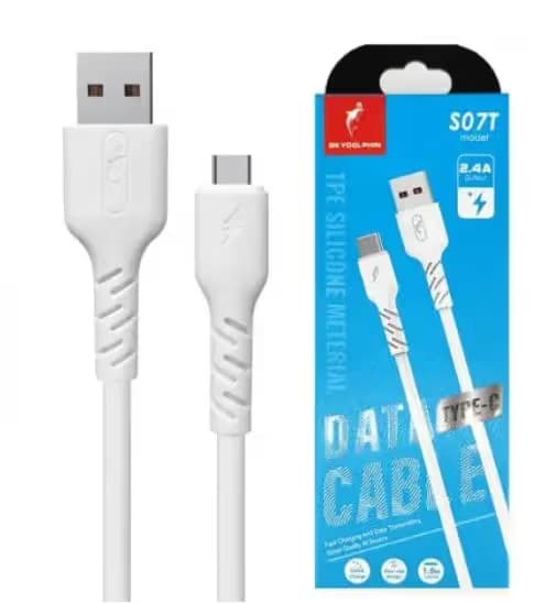 Câble USB vers Type C S07T  - Blanc   2