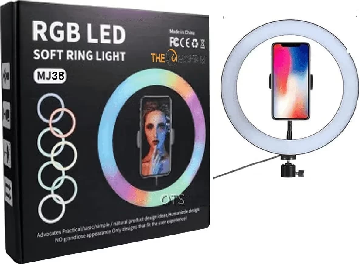 RGB LED Soft Ring light MJ38 2