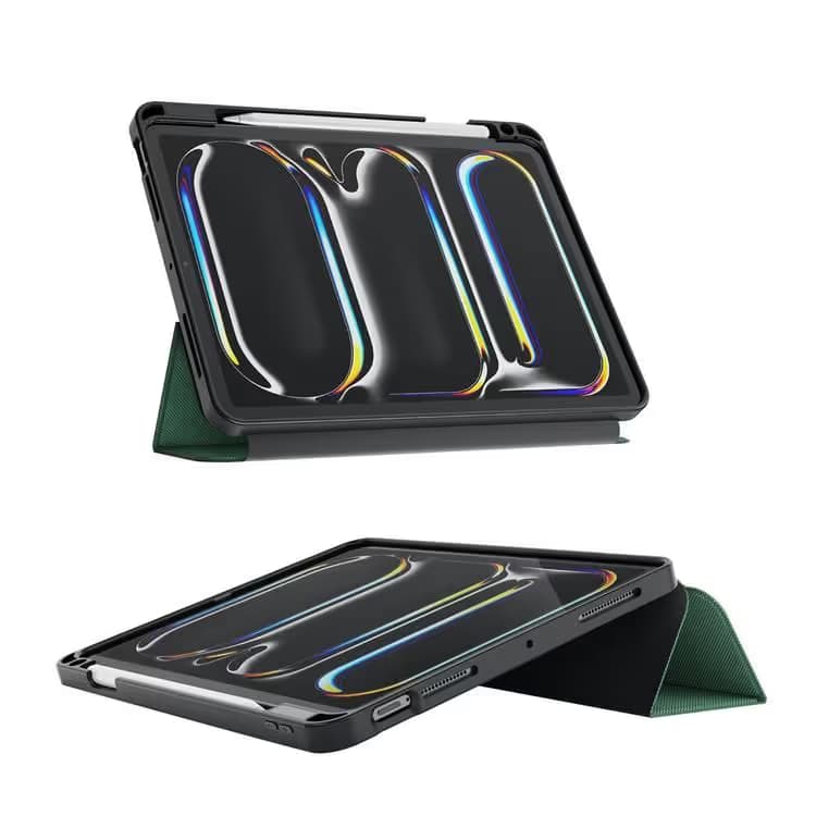 Étui Premium Hogo Green Lion avec porte-crayon - Vert - iPad Pro 11" 2